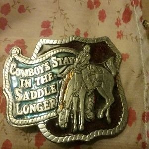 Vintage cowboy belt buckle
